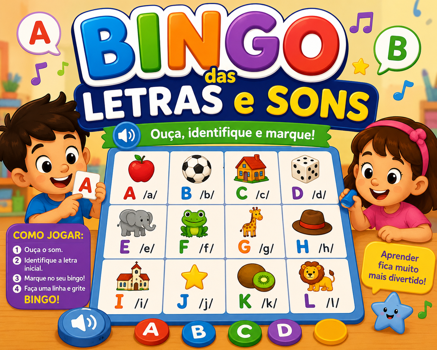 BÔNUS 2: Bingo das Letras e Sons